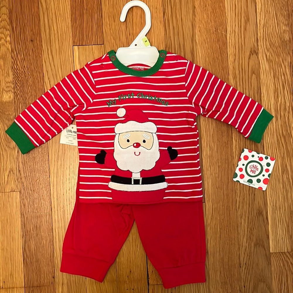 Little Me - My First Christmas Outfit Size 3m- 6m - New with tags